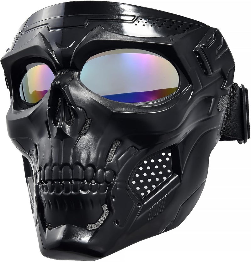 PLOOTA Motorcycle Face Mask Full Face,Dirt Bike Goggles Motocross, ATV, Offroad, Riding Racing Goggles for Men Women - Image 1